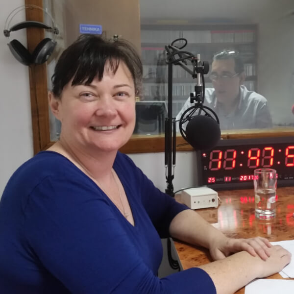 Jodie Willmer in the studio